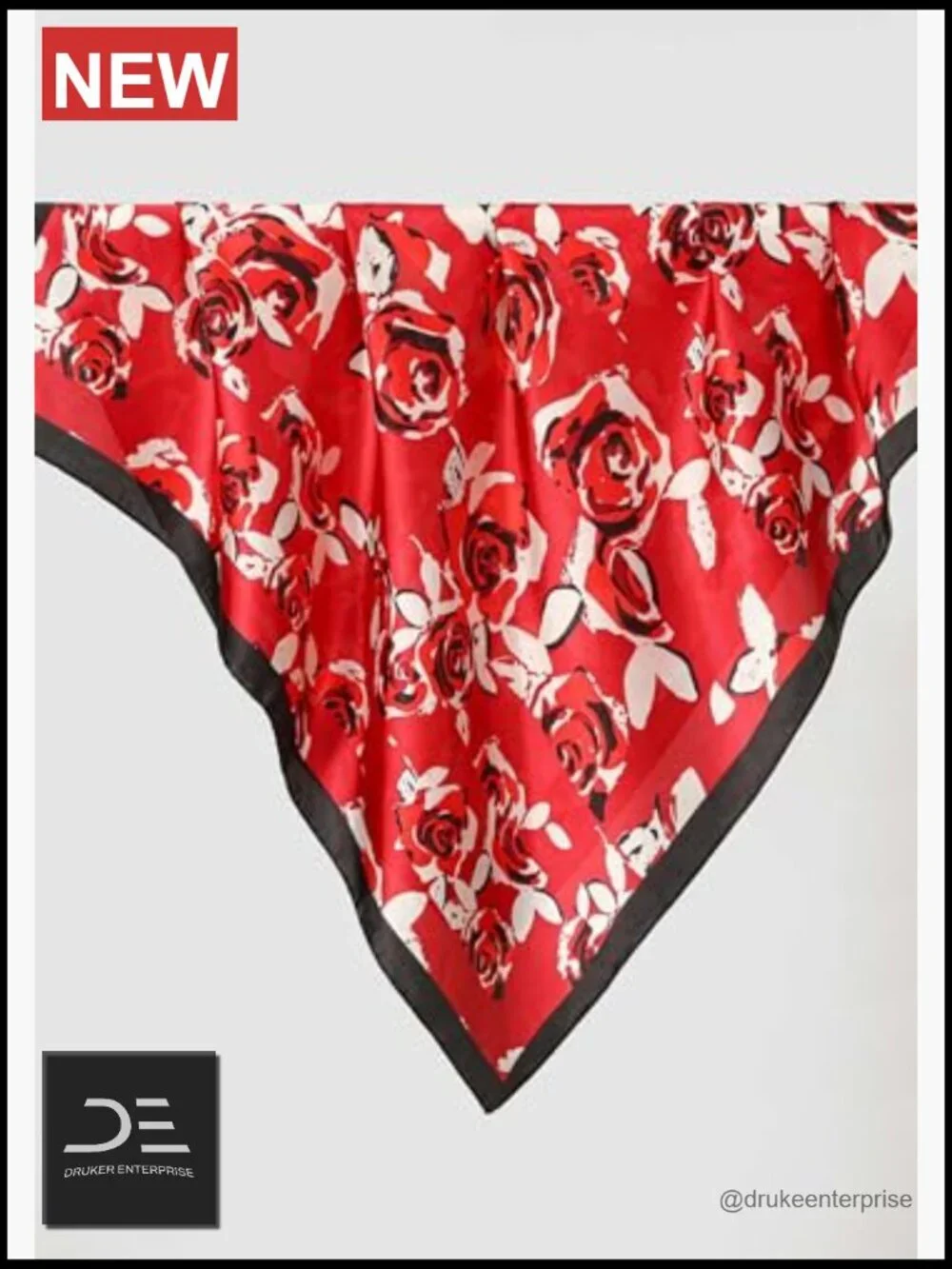 Elegant Square Satin Scarf for Women - Head Wrap, Neck Scarf, Bandana,